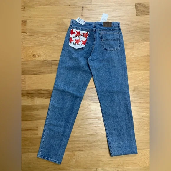 Vintage Perry Ellis America Relaxed Fit Denim Vintage, Antique Wash NWT Rare! - Picture 13 of 16